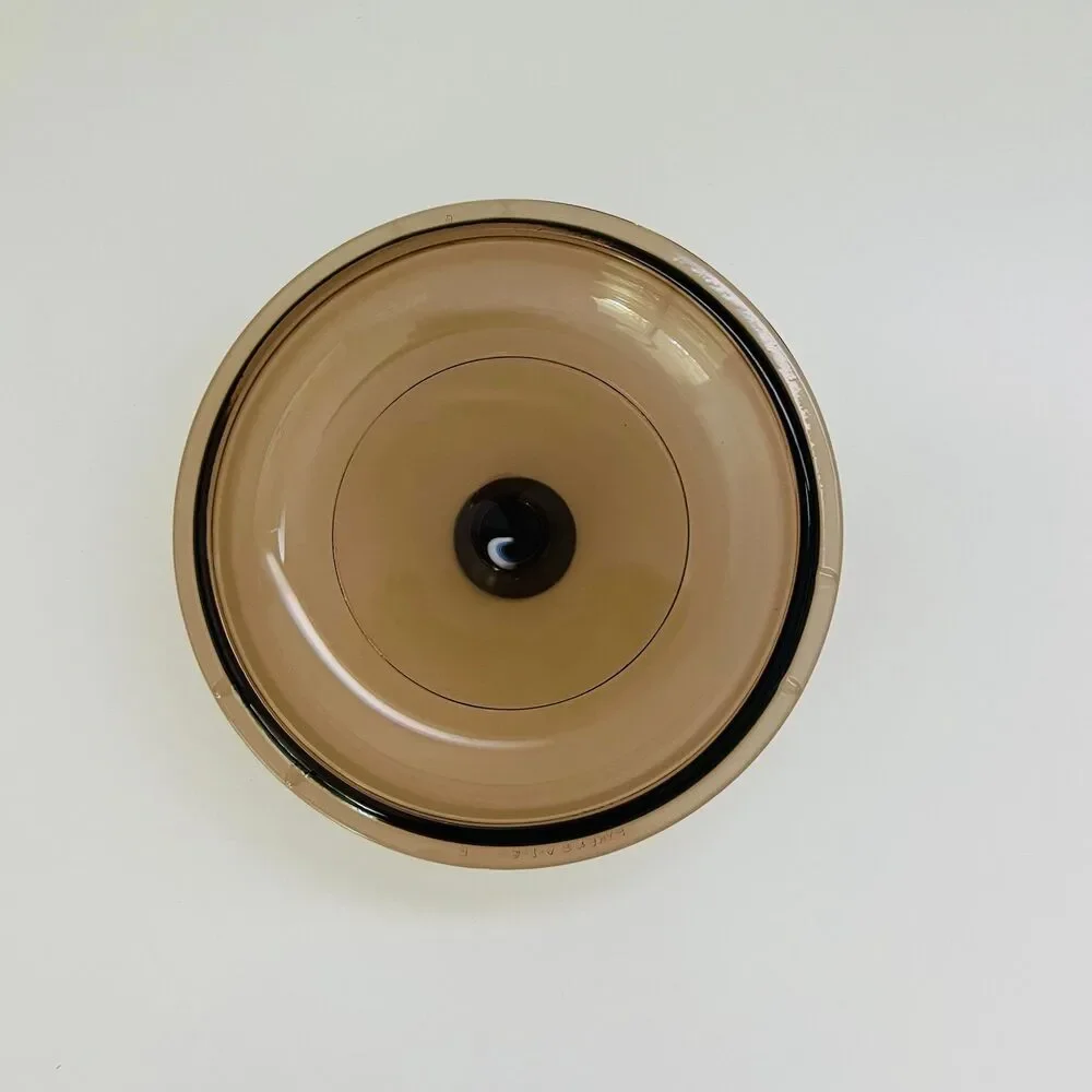 VISIONS Corning France Amber Glass V-20-B Double Boiler Insert Pot 1.5 Qt W Lid